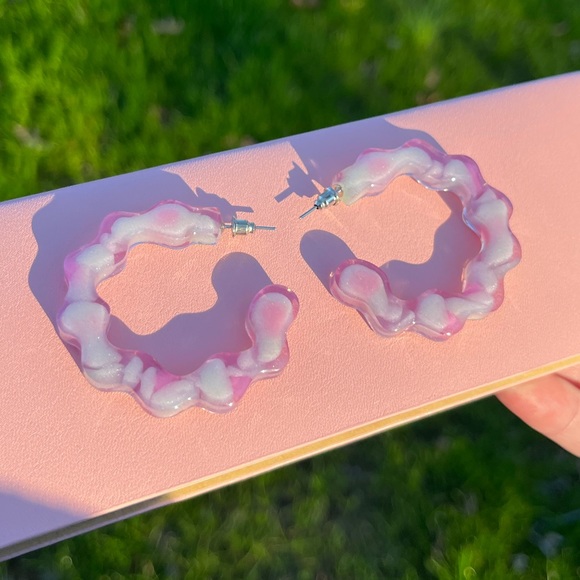 Handmade Y2K Open Hoop Earrings - Picture 12 of 16